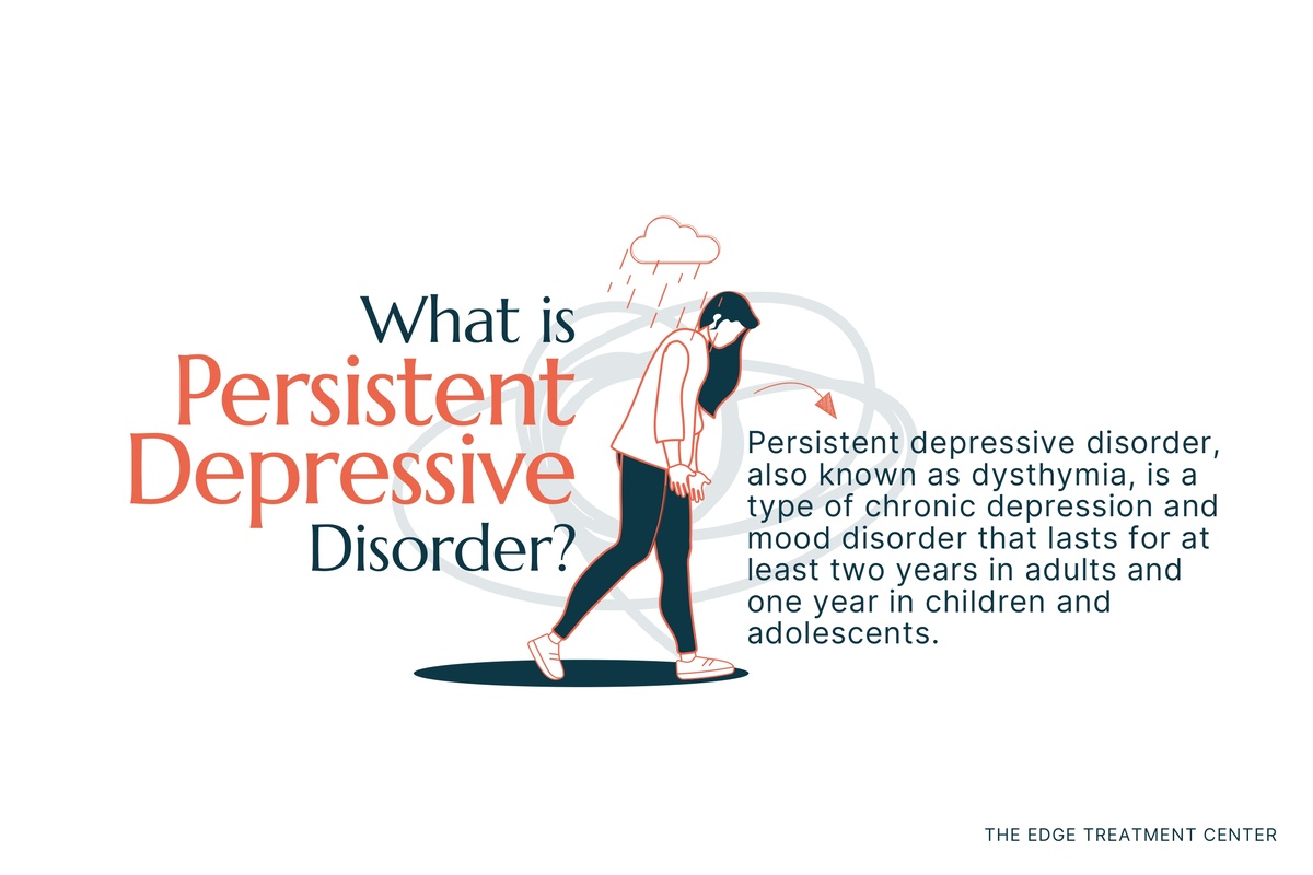 Persistent depressive disorder – also known a dysthymia – is a form of depression that lasts for at least two years.